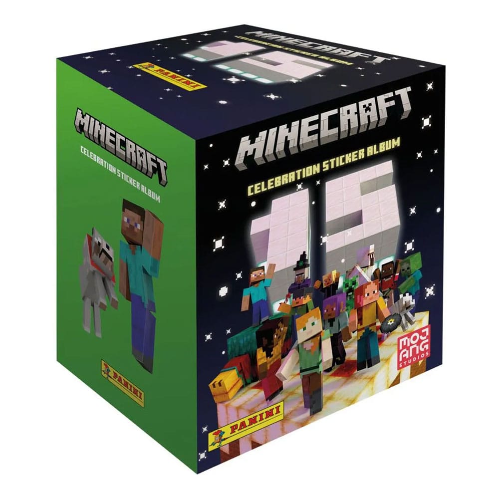 Minecraft Klistermärkes Samling 15-årsjubileum Display (36) Panini