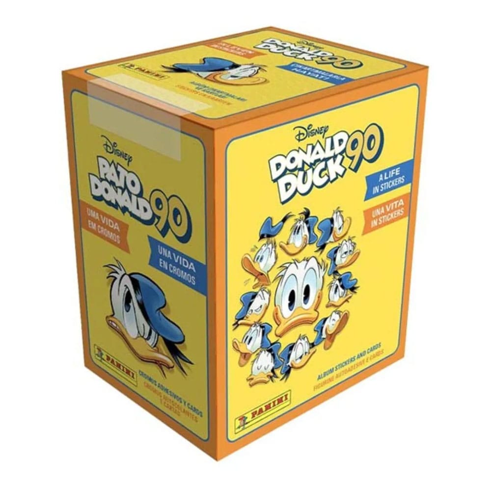 Donald Duck 90 Sticker & Trading Card Collection Display (36) Panini