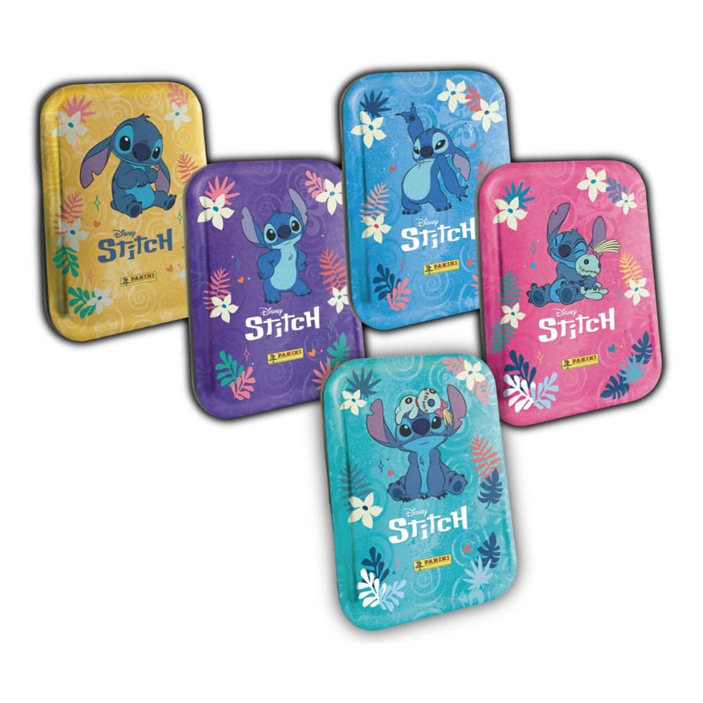 Stitch Super Scrapbook Trading Cards Pocket Tins Case (5) Panini