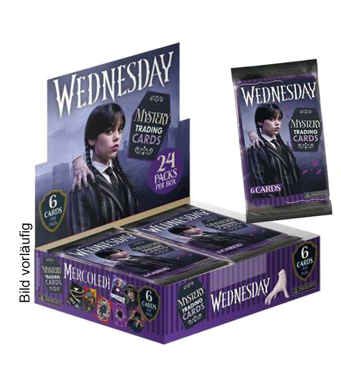 Wednesday Trading Cards Flow Pack Box (24) Panini