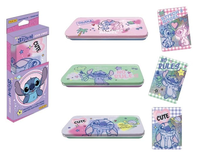 Stitch Trading Cards Good Vibes Pencil Tin