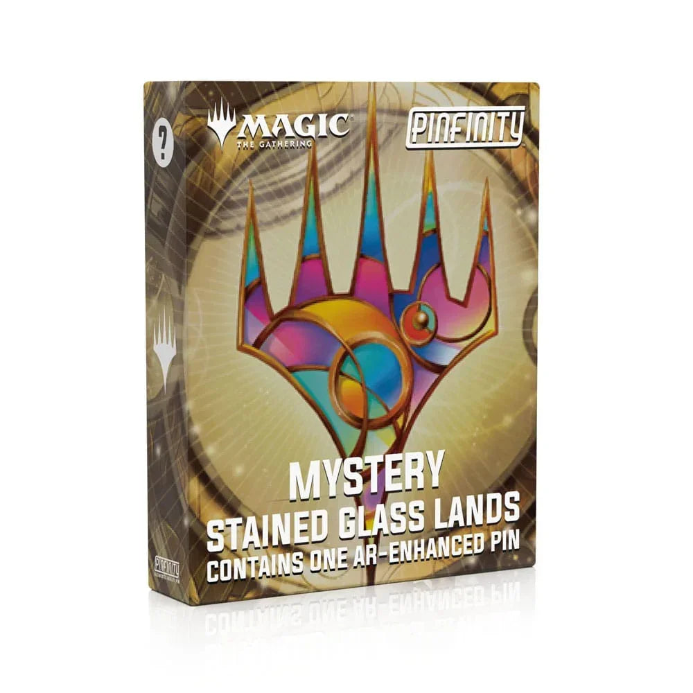 Magic: The Gathering Pins Blind Box Mystery Stained Glass Lands Assortment (10) Pinfinity