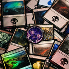 Magic: The Gathering Pins Blind Box Mystery Stained Glass Lands Assortment (10) Pinfinity