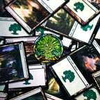 Magic: The Gathering Pins Blind Box Mystery Stained Glass Lands Assortment (10) Pinfinity