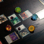 Magic: The Gathering Pins Blind Box Mystery Stained Glass Lands Assortment (10) Pinfinity