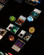 Magic: The Gathering Pins Blind Box Mystery Stained Glass Lands Assortment (10) Pinfinity