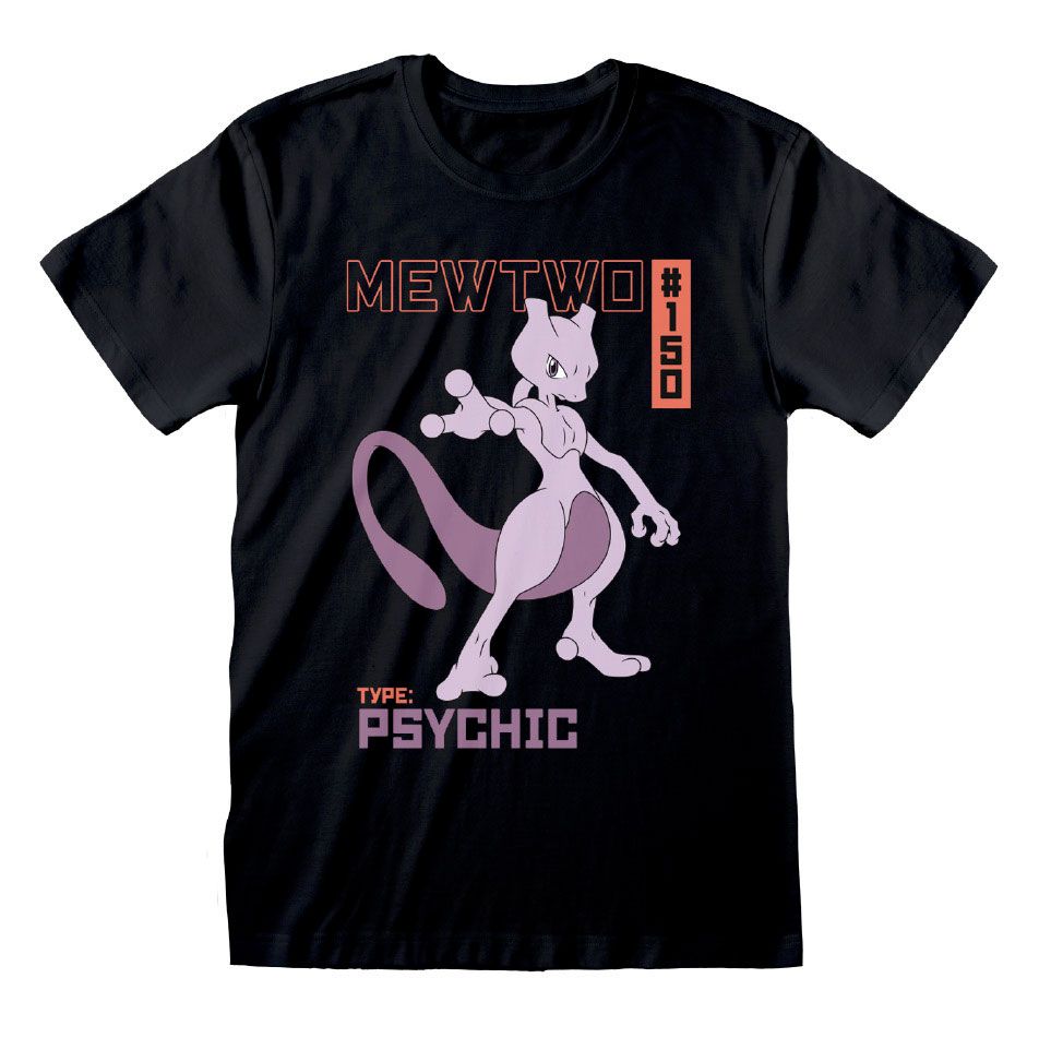 Pokemon T-shirt Mewtwo Size S Heroes Inc
