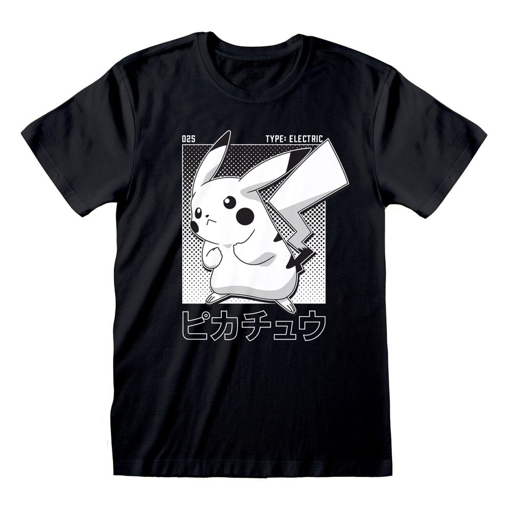 Pokemon T-Shirt Halftone Pikachu Heroes Inc