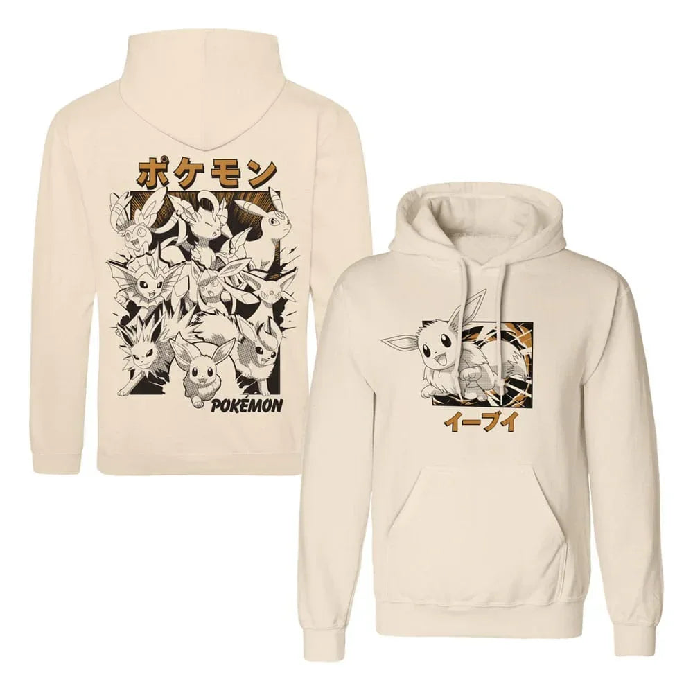 Pokémon Hooded Sweater Eevee Evolutions Katakana Size S