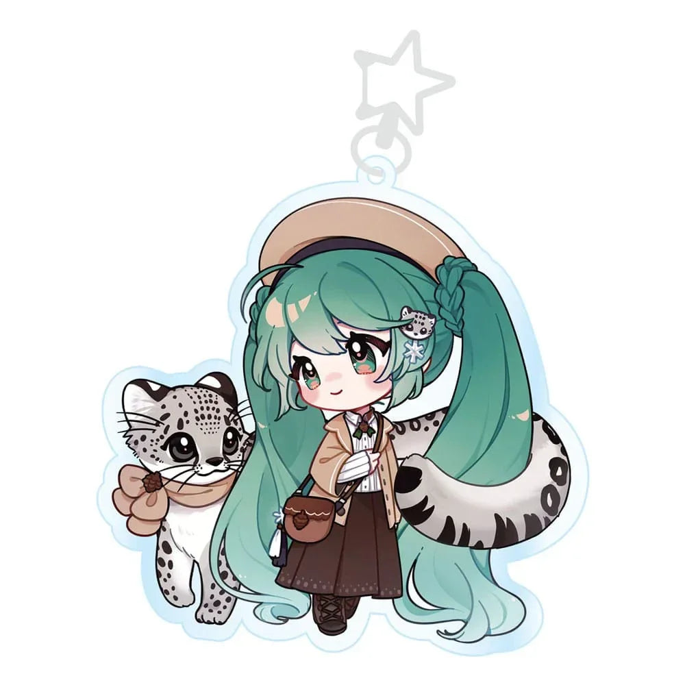 Hatsune Miku Acrylic Keychain Kawaii Wintertime