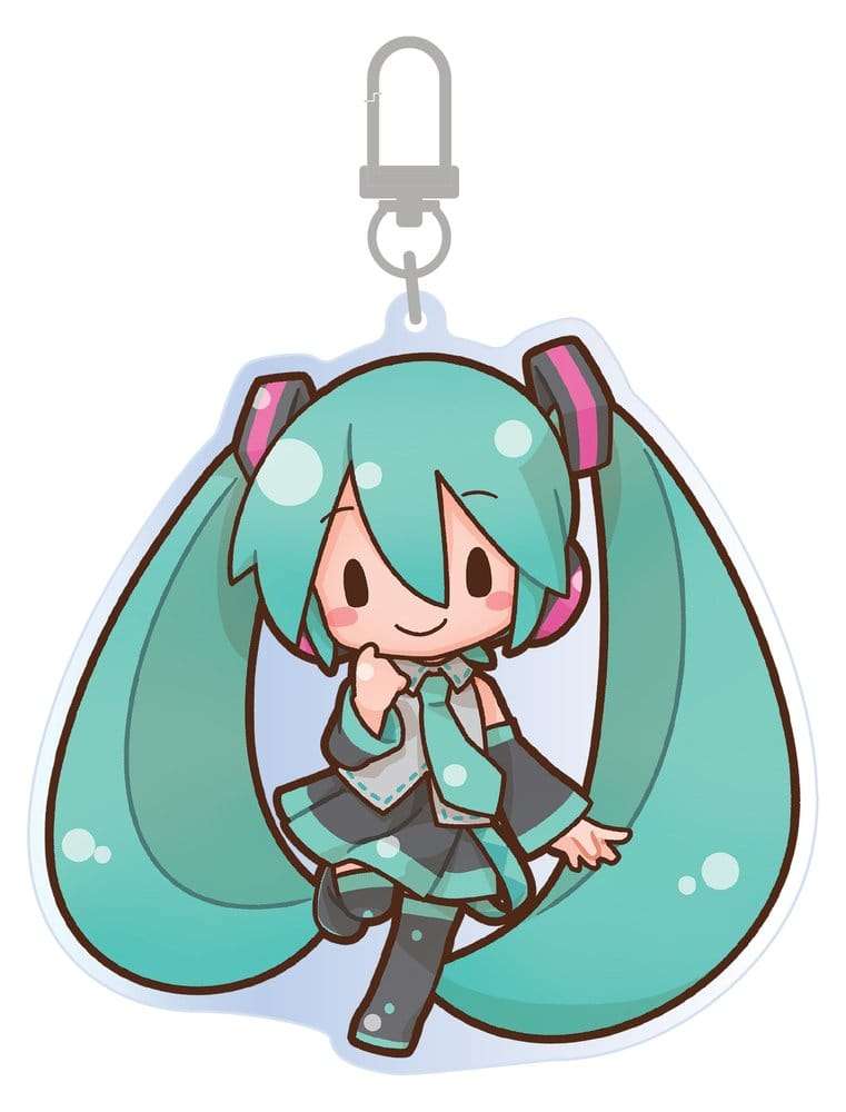 Hatsune Miku Kawaii Nyckelring – 9 x 9 cm – Nerdbutiken