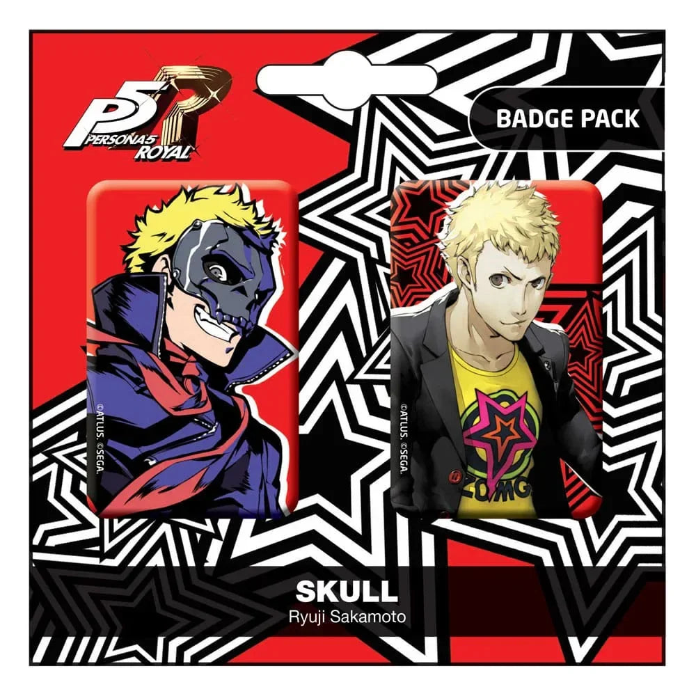 Persona 5 Royal Pin Badges 2-Pack - Skull & Ryuji Sakamoto POPbuddies