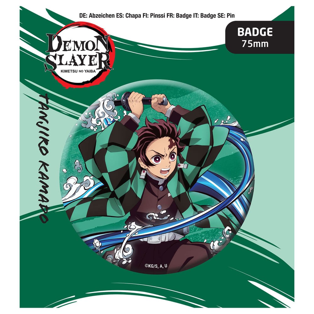 Demon Slayer: Kimetsu no Yaiba - Tanjiro Kamado Metal Pin Emblem POPbuddies