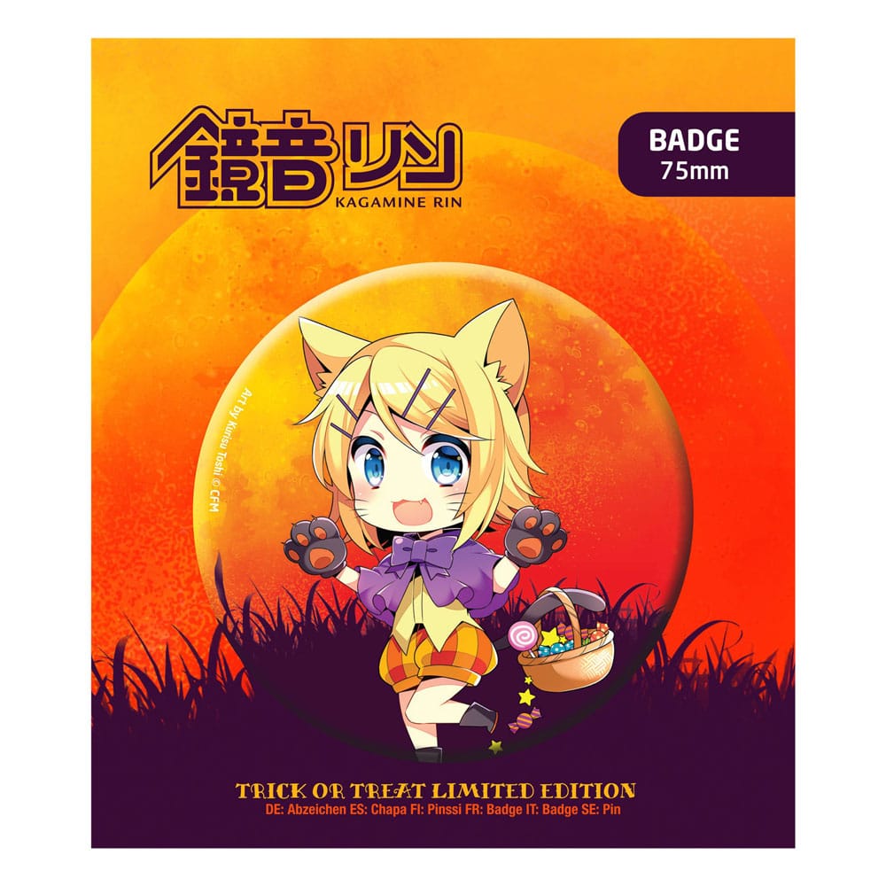 Hatsune Miku Pin Badge - Halloween Limited Edition Kagamine Rin POPbuddies