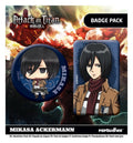 Attack on Titan Badges 2-Pack Mikasa Ackermann