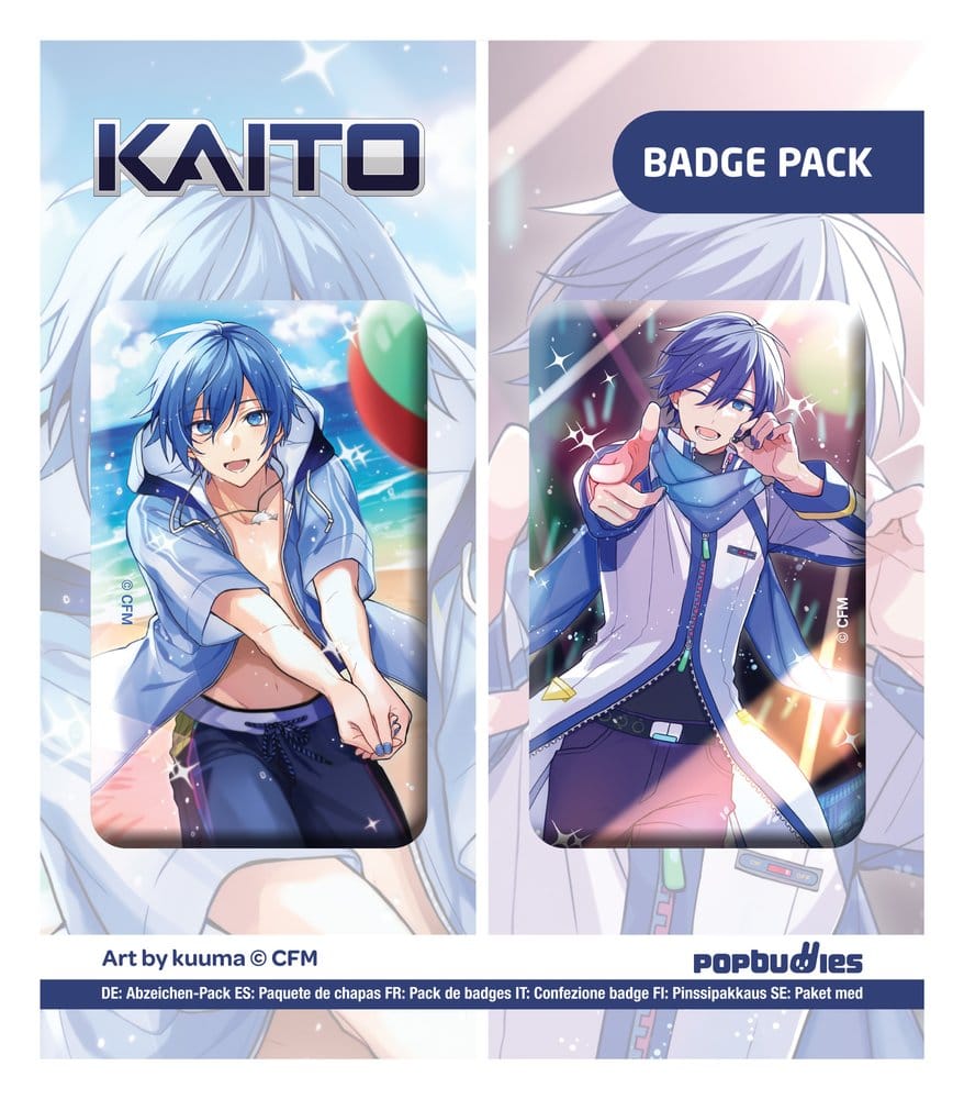 Vocaloid Knappar 2-Pack Kaito (Illustration av kuuma)
