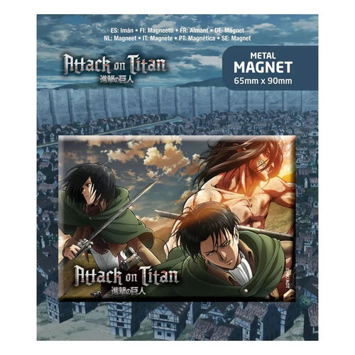 Attack on Titan Kylskåpsmagnet Trio POPbuddies