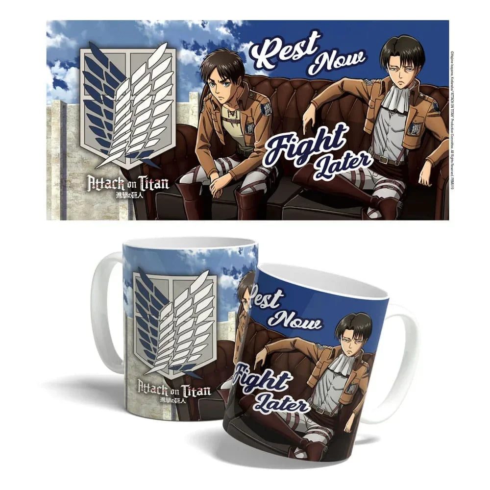 Attack on Titan Mug - Rest Now, Fight Later 325 ml POPbuddies