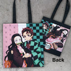 Tote Bag Demon Slayer: Kimetsu no Yaiba med Tanjiro & Nezuko POPbuddies