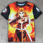 Demon Slayer: Kimetsu no Yaiba T-Shirt Kyojuro Rengoku - Storlek M POPbuddies