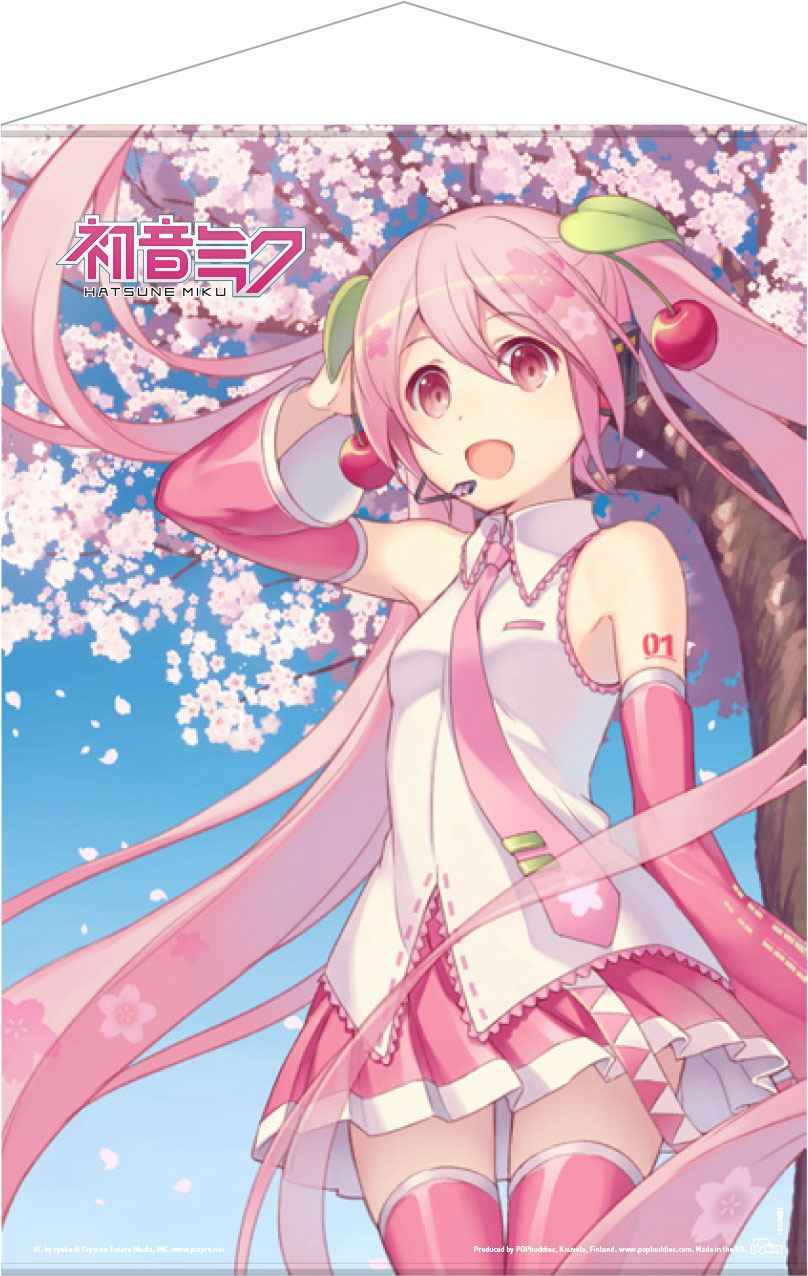 Hatsune Miku Väggscroll Körsbärsblom 50 x 70 cm