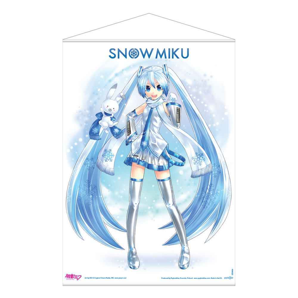 Hatsune Miku Väggscroll Snow Miku 50 x 70 cm
