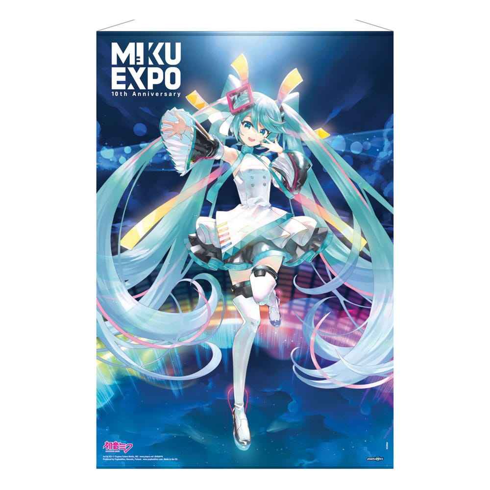 Hatsune Miku Väggscroll Miku Expo 10-årsjubileumsutgåva Begränsad upplaga 61 x 91 cm