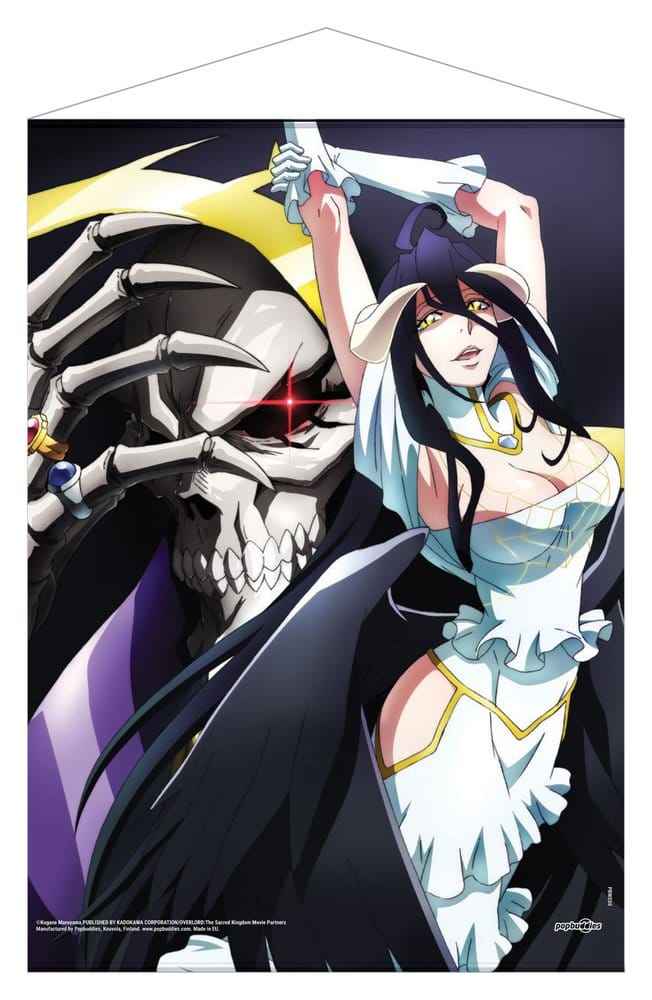Overlord Väggscroll Ainz Ooal Gown & Albedo 50 x 70 cm
