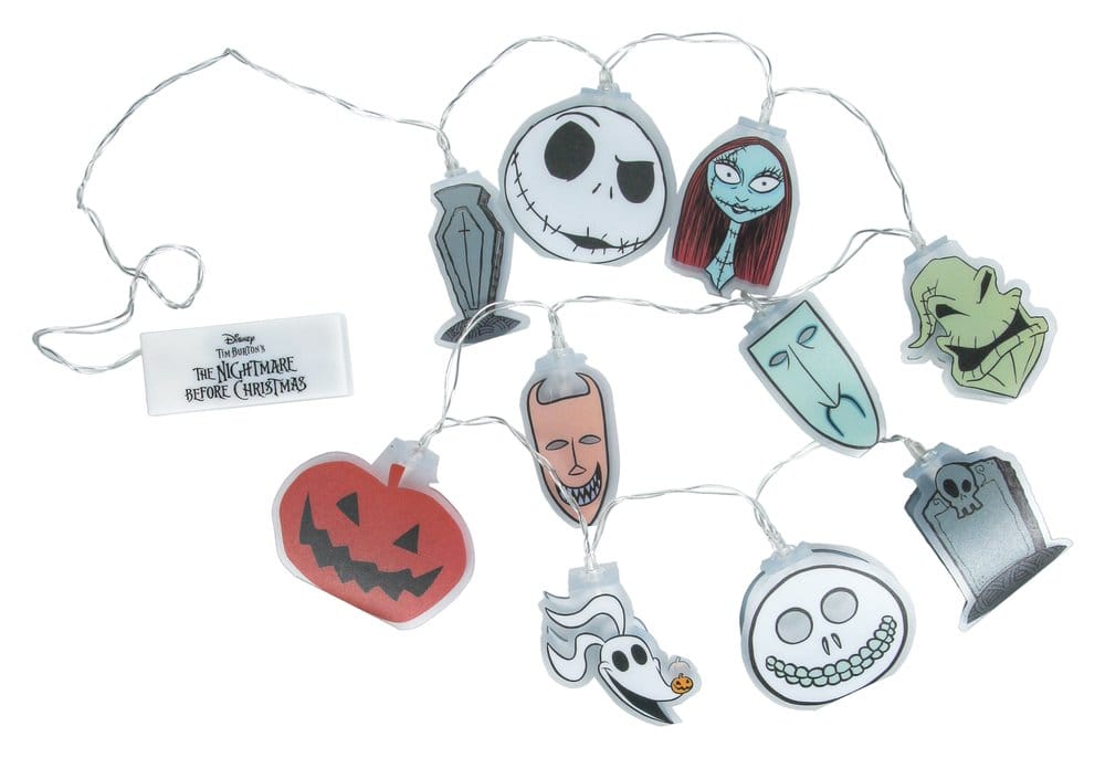 Nightmare Before Christmas ljusslinga med karaktärer