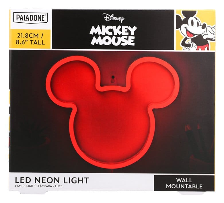 Disney Vägglampa Mickey LED Neon