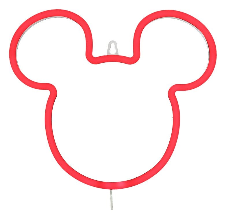 Disney Vägglampa Mickey LED Neon