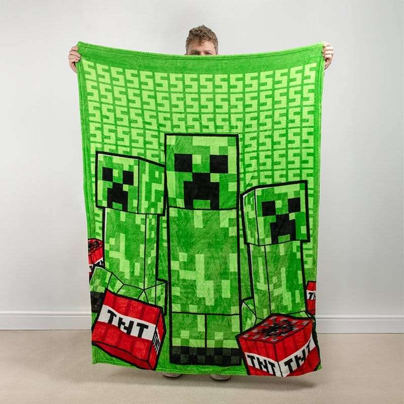 Minecraft Cushion Blanket Creeper 2-in-1 Foldable 150 cm