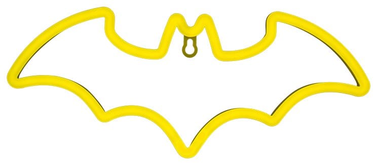 DC Comics Vägglampa Batman LED Neon