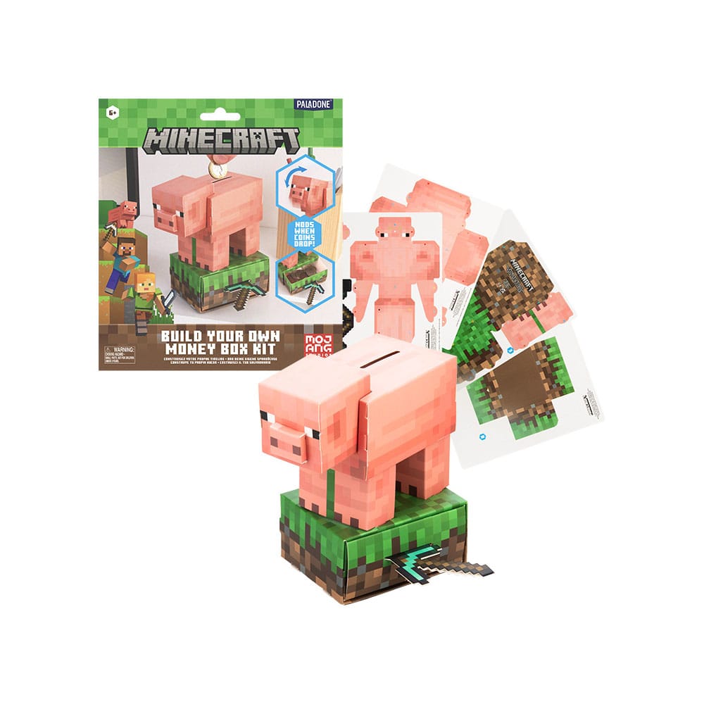 Minecraft Build Your Own Sparbössa Treasure Schwein Paladone Products