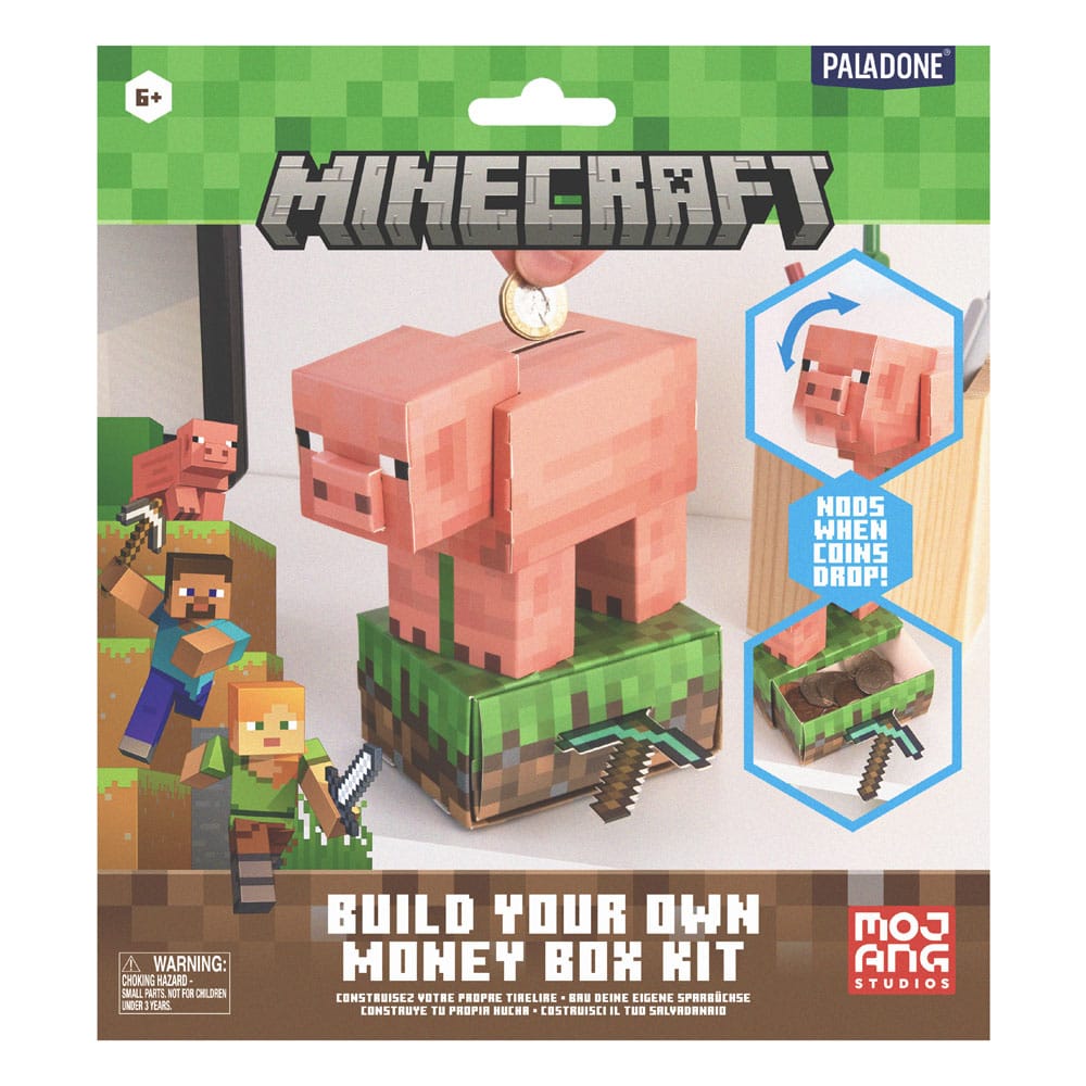 Minecraft Build Your Own Sparbössa Treasure Schwein Paladone Products