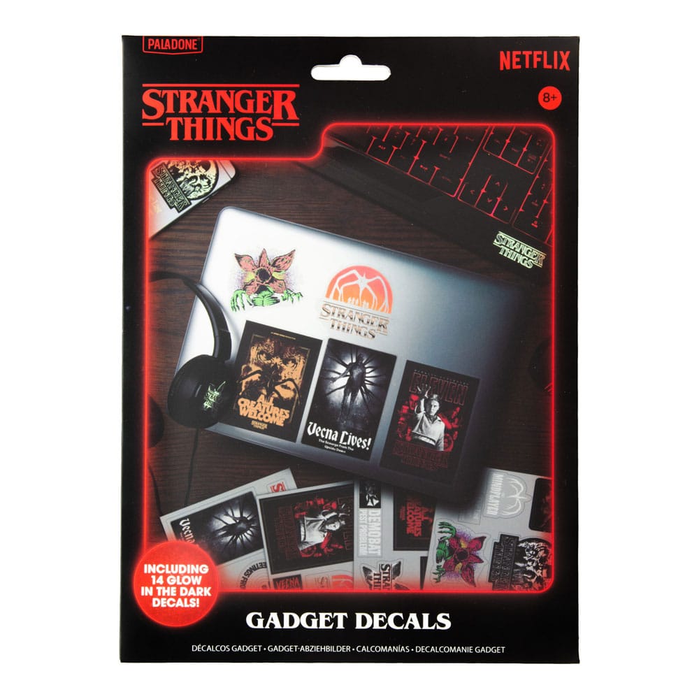 Stranger Things 5 Gadget Decals Glow in the Dark Paladone Products