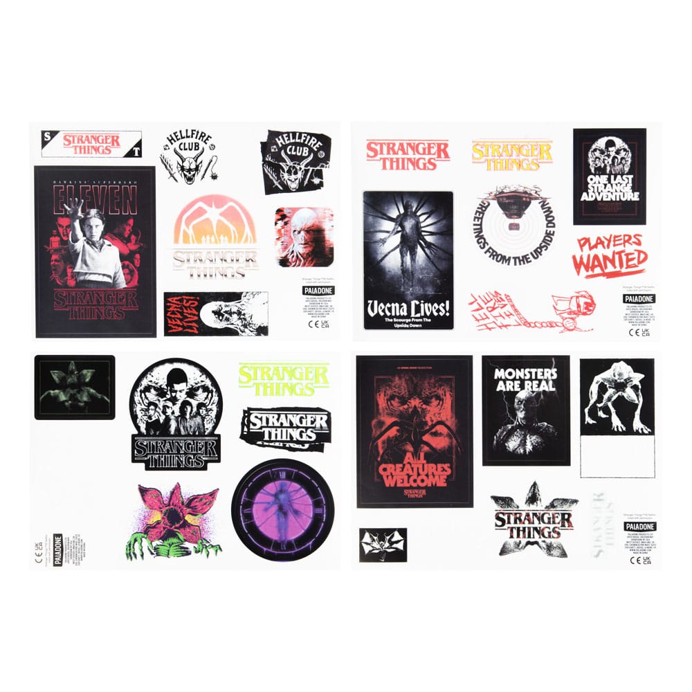 Stranger Things 5 Gadget Decals Glow in the Dark Paladone Products