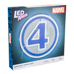 Fantastic Four LED Vägglampa Ljus Neon Paladone Products