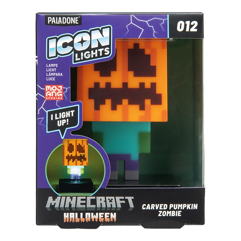 Minecraft Icons Light Zombie Jack O Lantern 10 cm Paladone Products