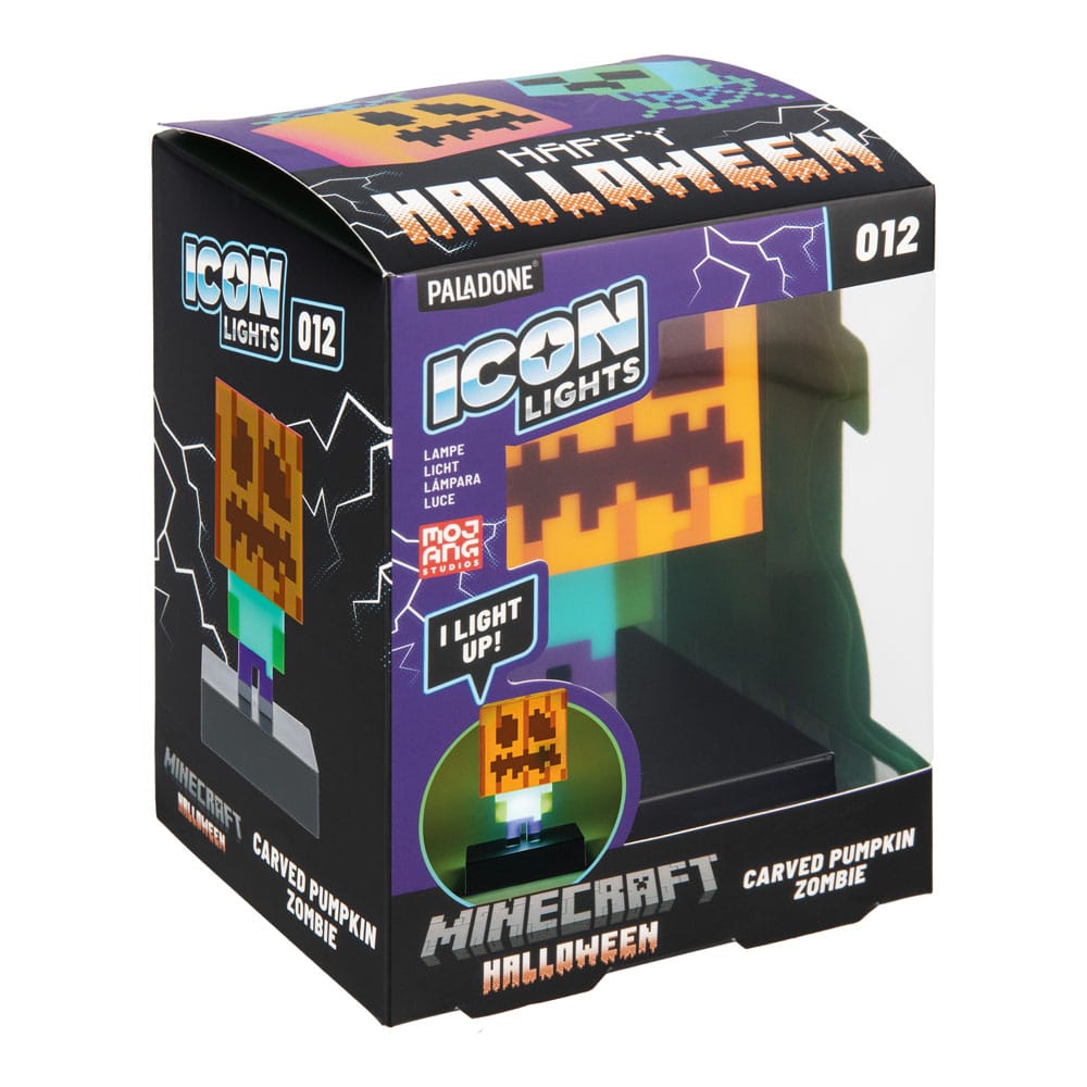 Minecraft Icons Light Zombie Jack O Lantern 10 cm Paladone Products
