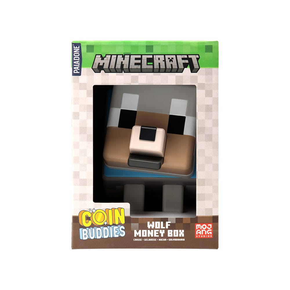 Minecraft Sparbössa Wolf - Officiell PVC Spara Bort Din Pengar Paladone Products