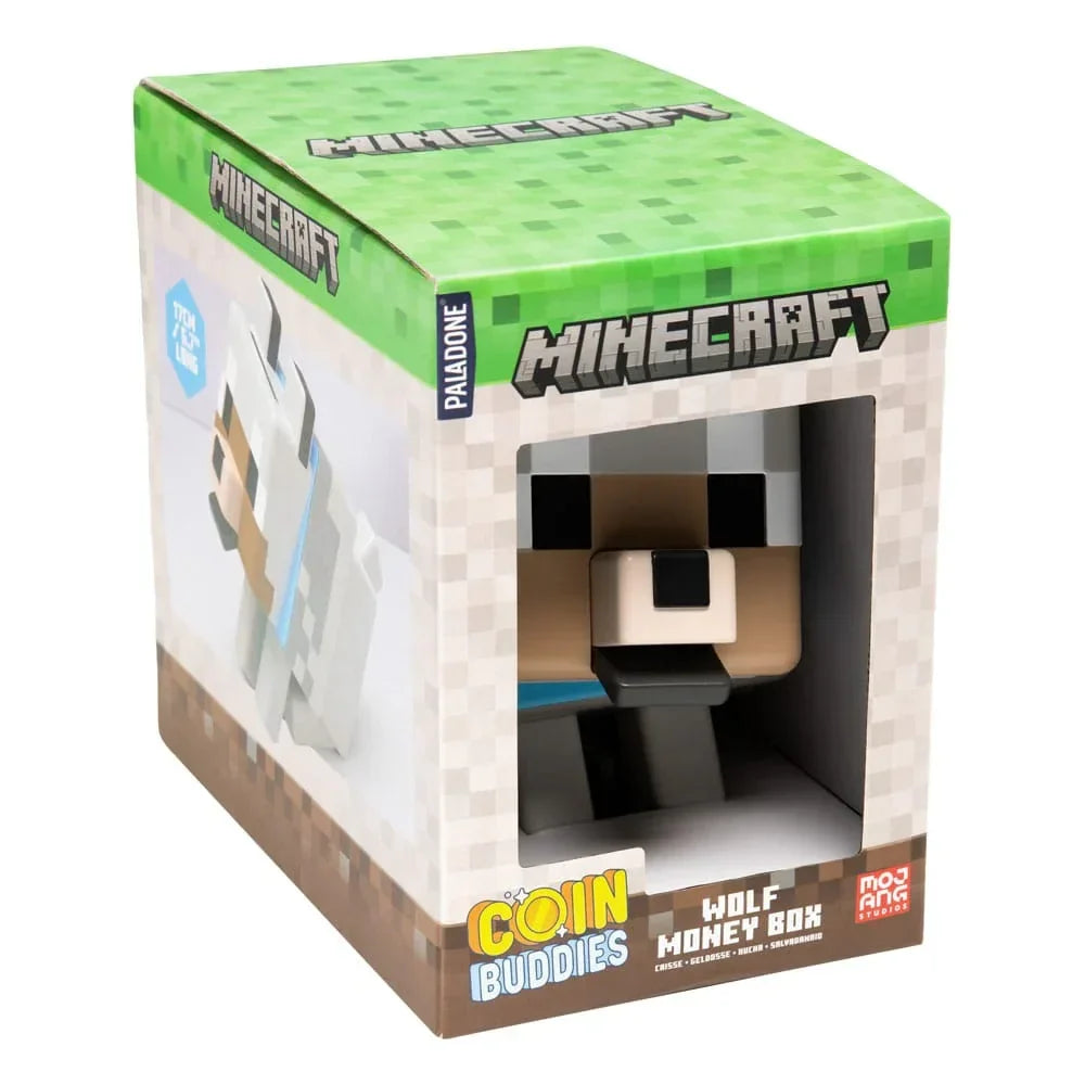 Minecraft Sparbössa Wolf - Officiell PVC Spara Bort Din Pengar Paladone Products