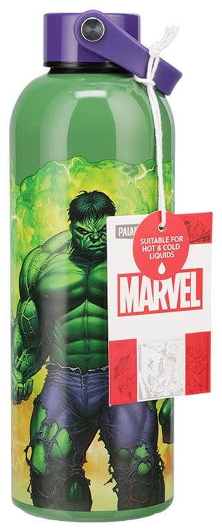 Marvel Universe vattenflaska i metall Hulk med bärögla