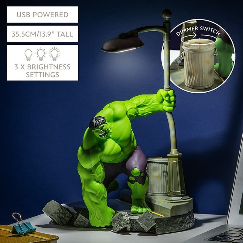 Marvel Diorama-lampa Hulk – Officiell samlarbelysning från Paladone