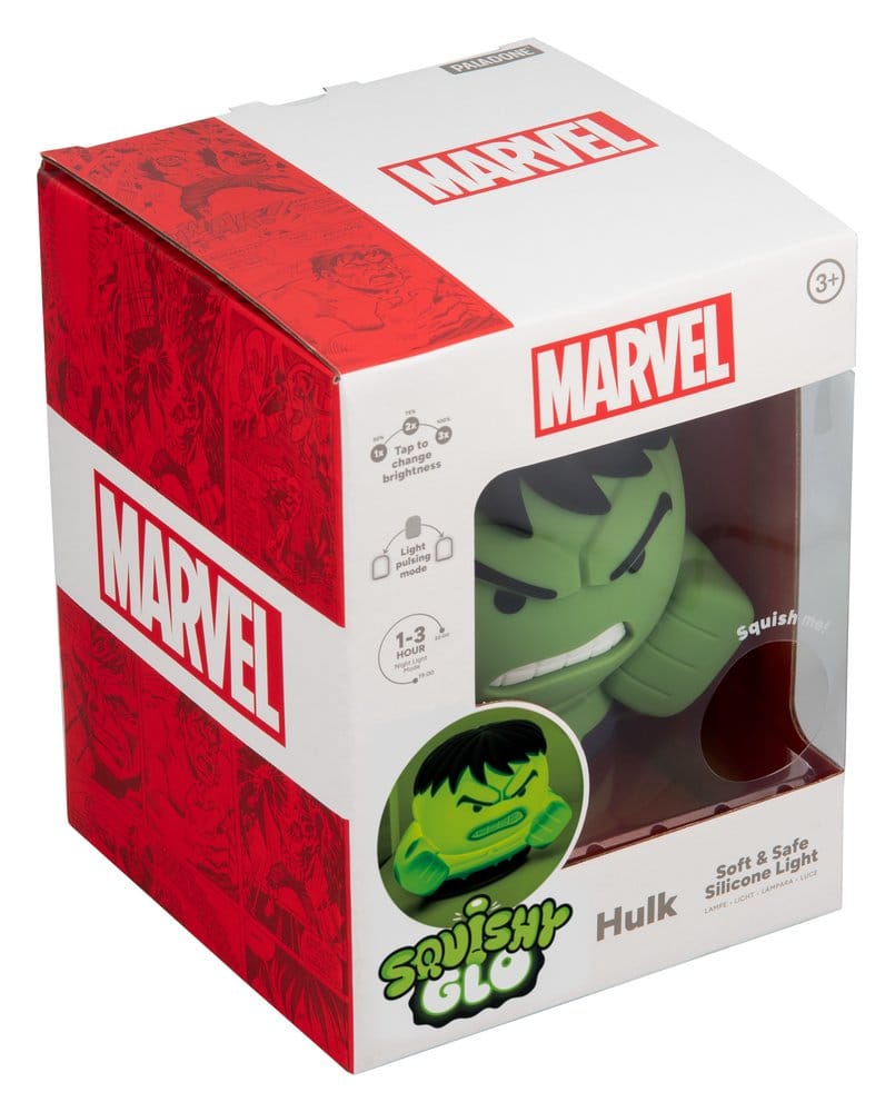 Marvel Universe SquishyGlo silikonlampa Hulk uppladdningsbar 15 cm