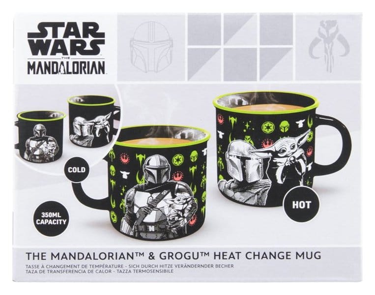 Star Wars: The Mandalorian Värmeförändrande Mugg Mandalorian och Grogu