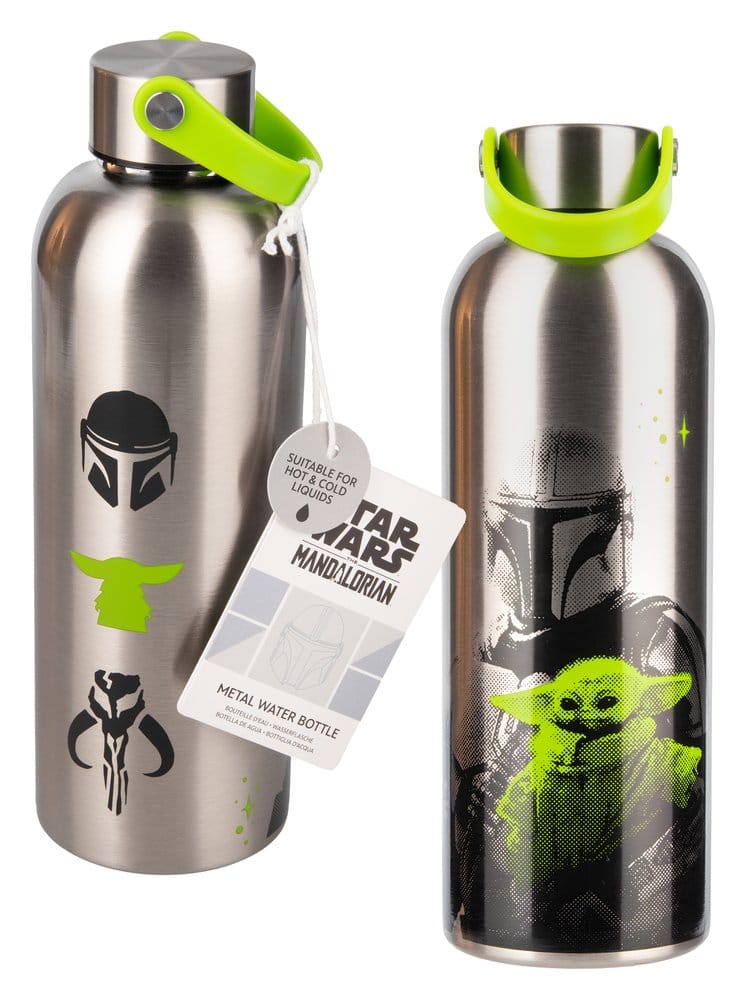 The Mandalorian vattenflaska i metall – Mandalorian & Grogu