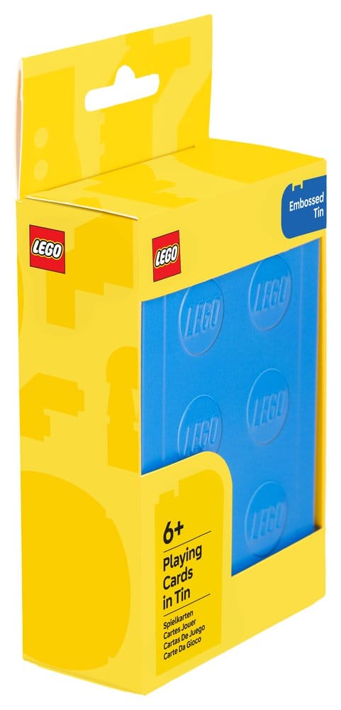 Lego spelkort i plåtburk