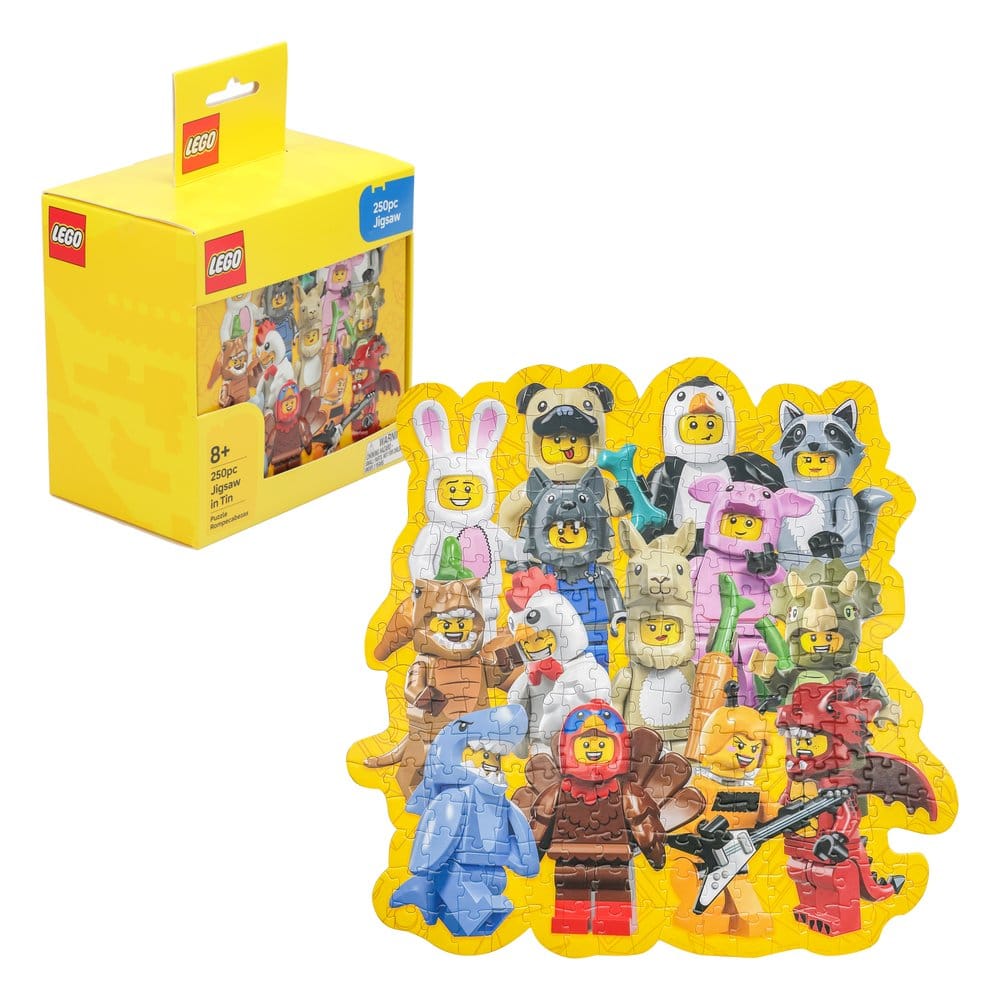 Lego pussel i plåtburk (250 bitar)