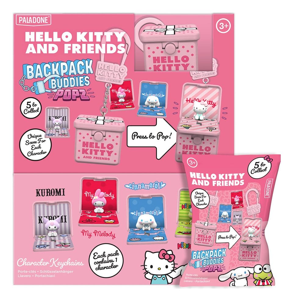 Sanrio Friends Popz Ryggsäck Buddies Blind Box-sortiment Hello Kitty (24)